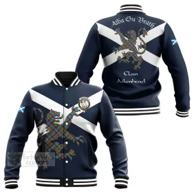 Aikenhead Tartan Lion Rampant Baseball Jacket  Proudly Display Your Heritage with Alba Gu Brath and Clan Name