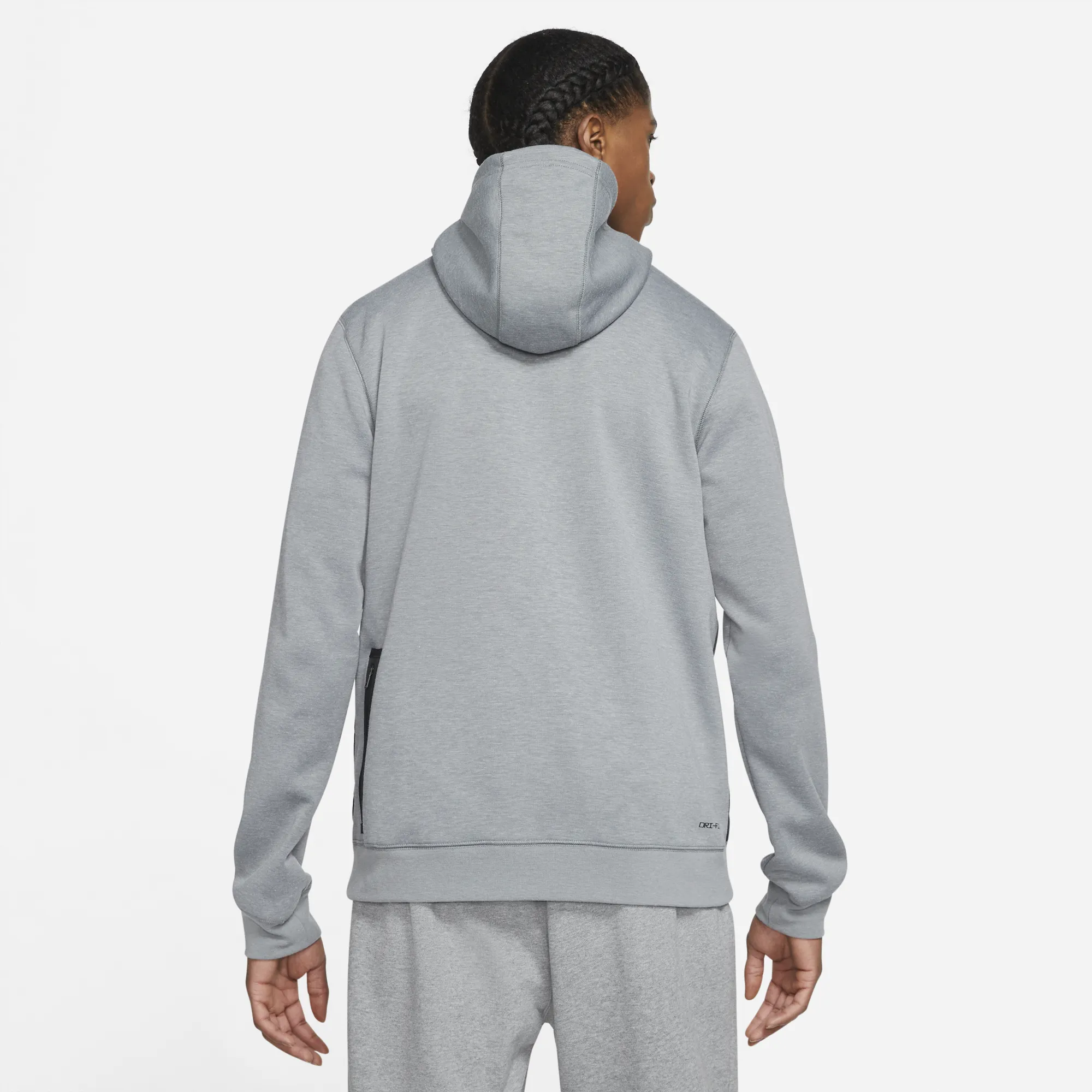 Air Jordan Mens Dri-Fit Air Fleece Full-Zip Hoodie 'Carbon Heather'