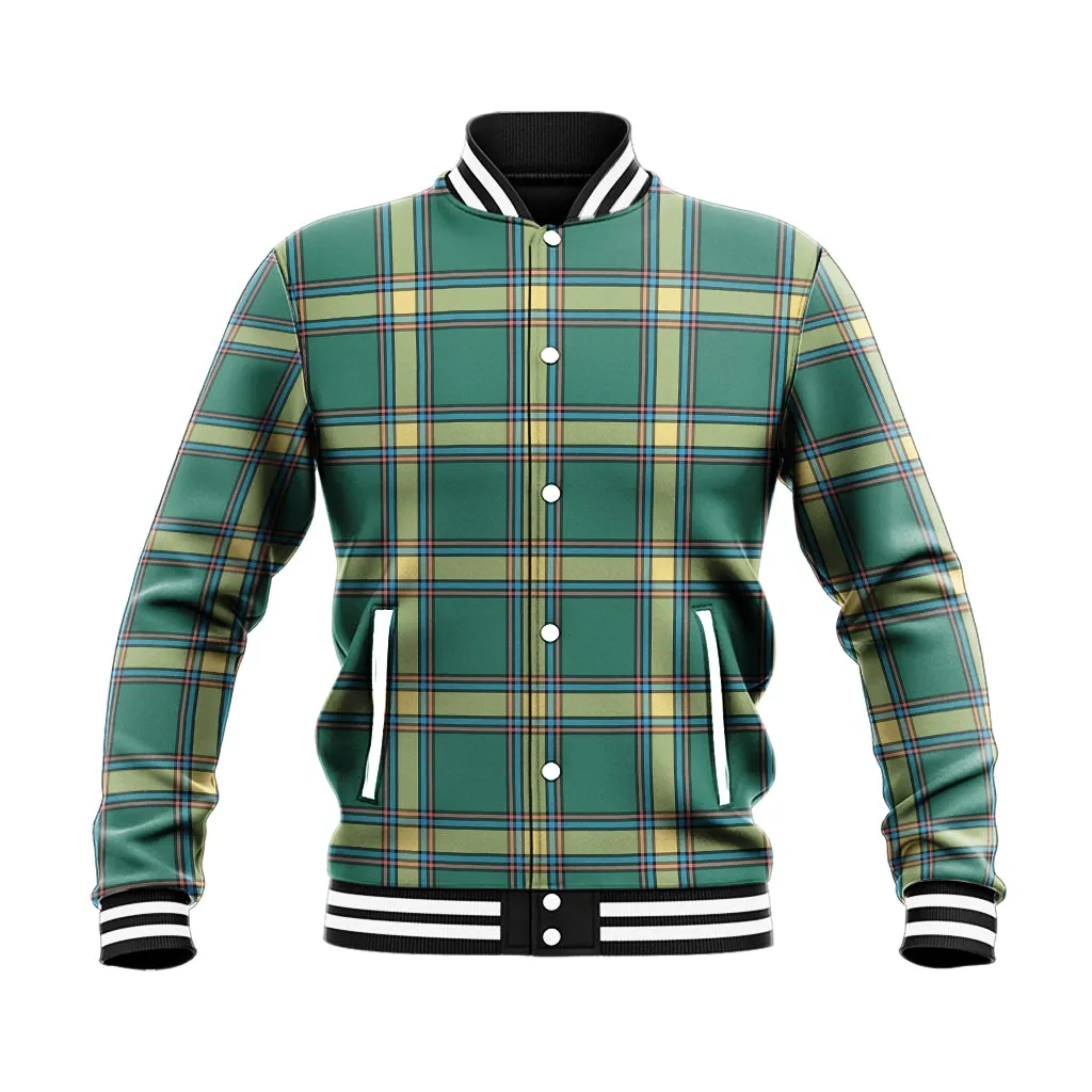 Alberta Province Canada Tartan Baseball Jacket