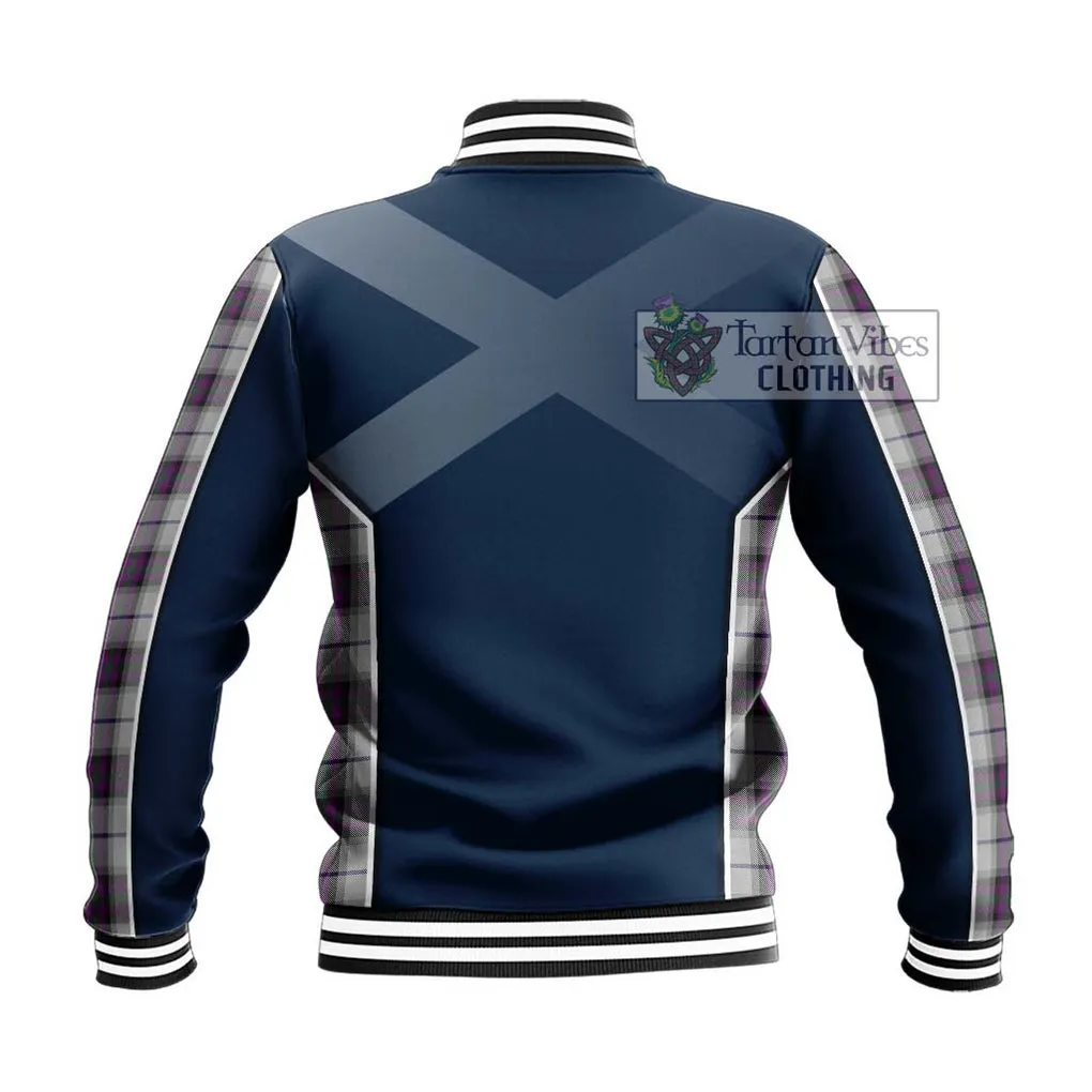 Alexander of Menstry Dress Tartan Baseball Jacket with Family Crest and Lion Rampant Vibes Sport Style