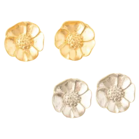 Anemone Flower Post Earring