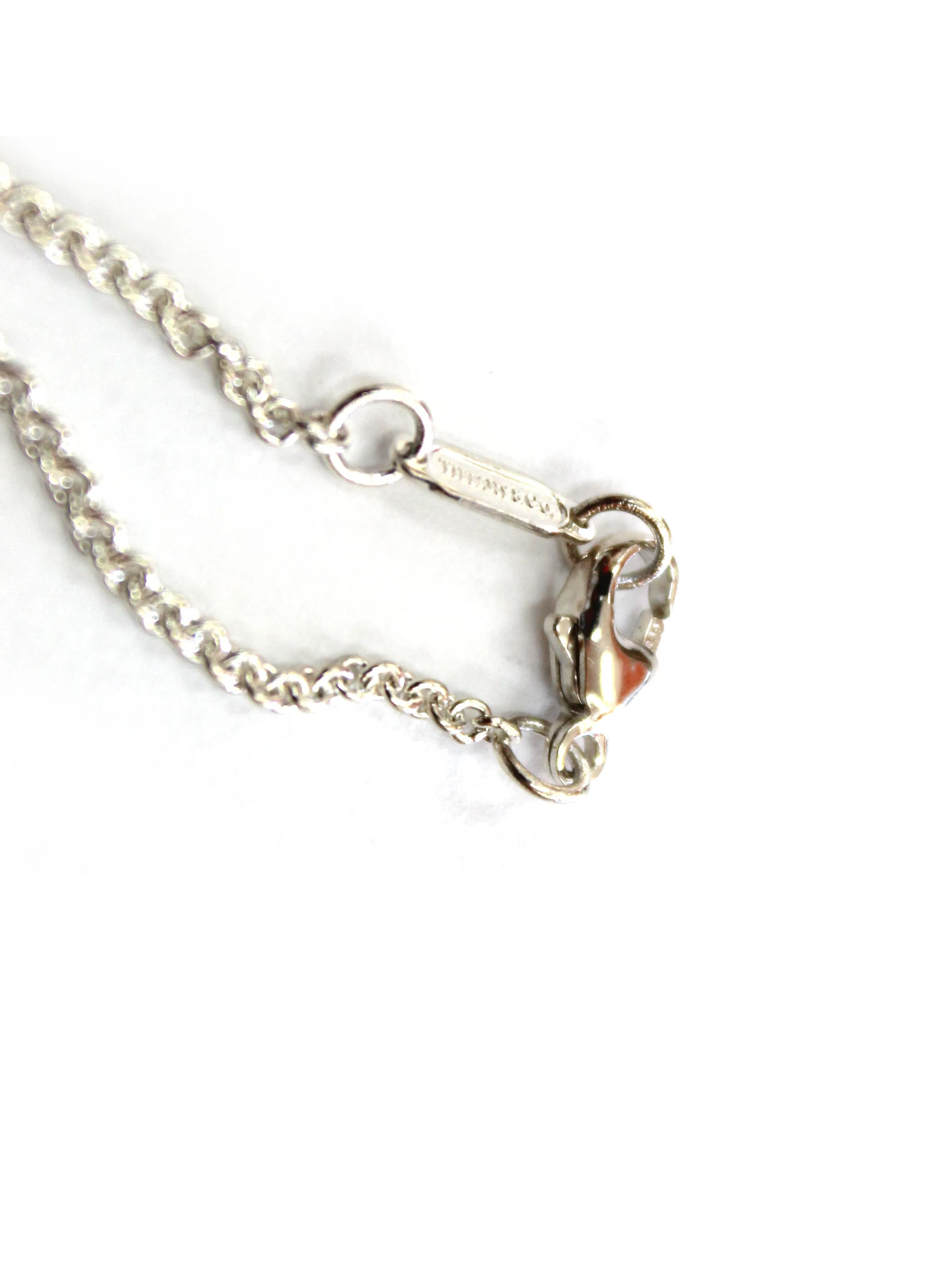Authentic Tiffany & Co. Sterling Silver Lock Pendant Necklace
