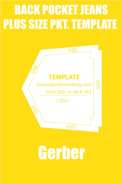 Back Pocket Jeans Plus Size Jeans Pocket Template