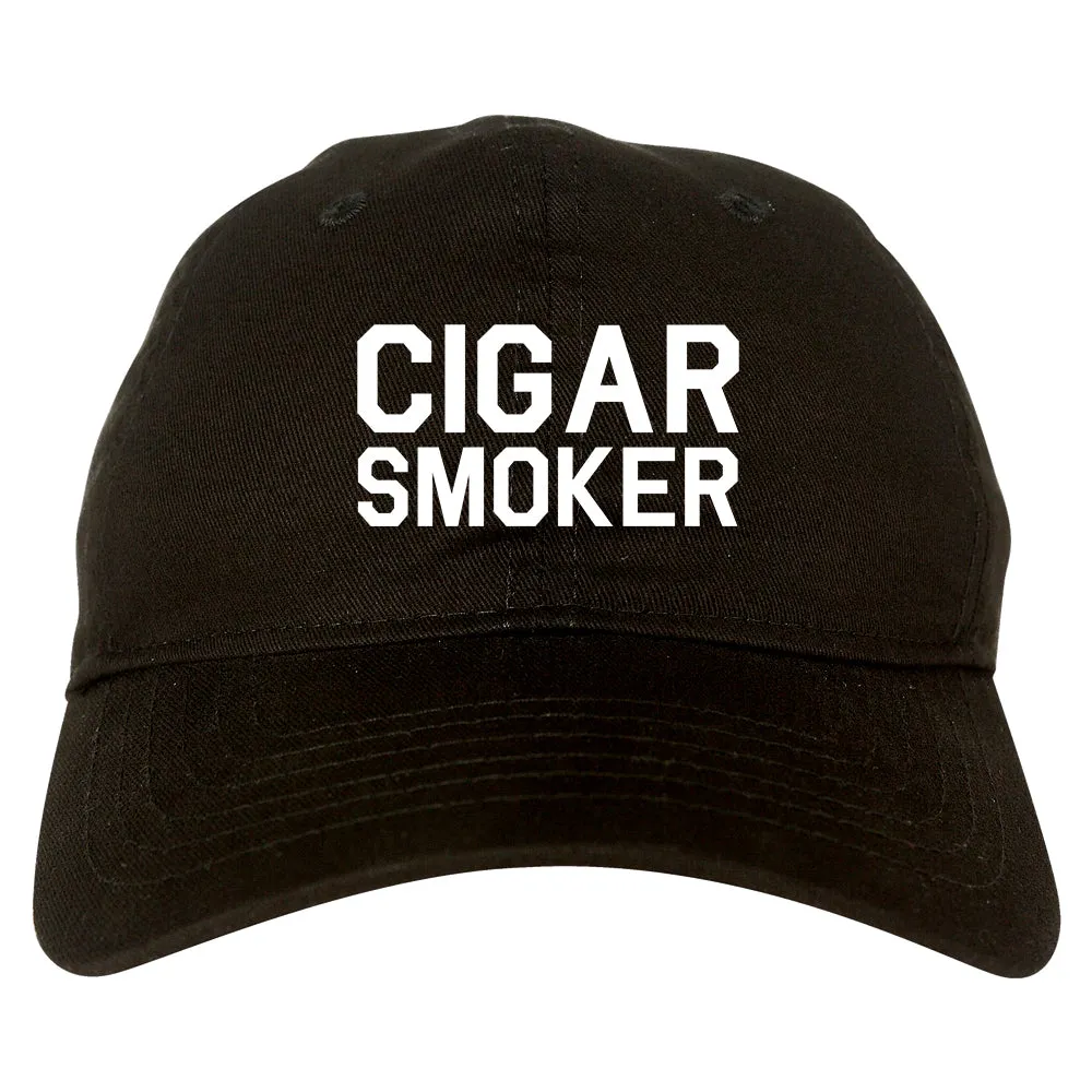 Cigar Smoker Mens Dad Hat Baseball Cap