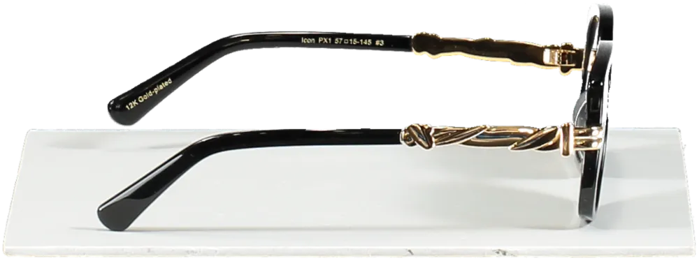 For Art's Sake Black Icon Sunglasses One Size