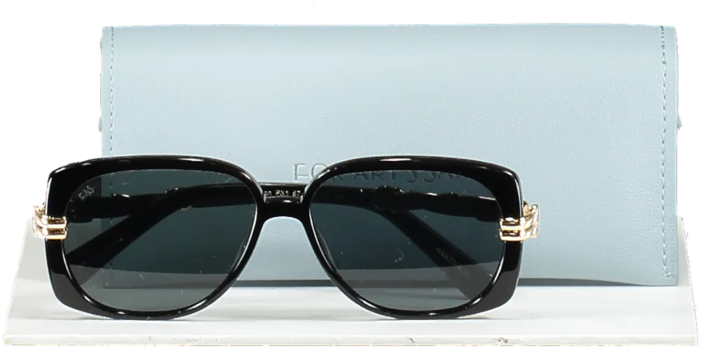 For Art's Sake Black Icon Sunglasses One Size