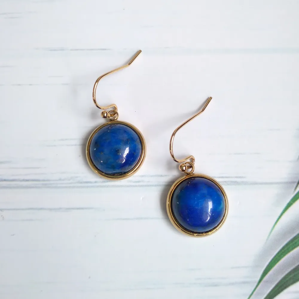 Lapis Lazuli Single Drop Earrings