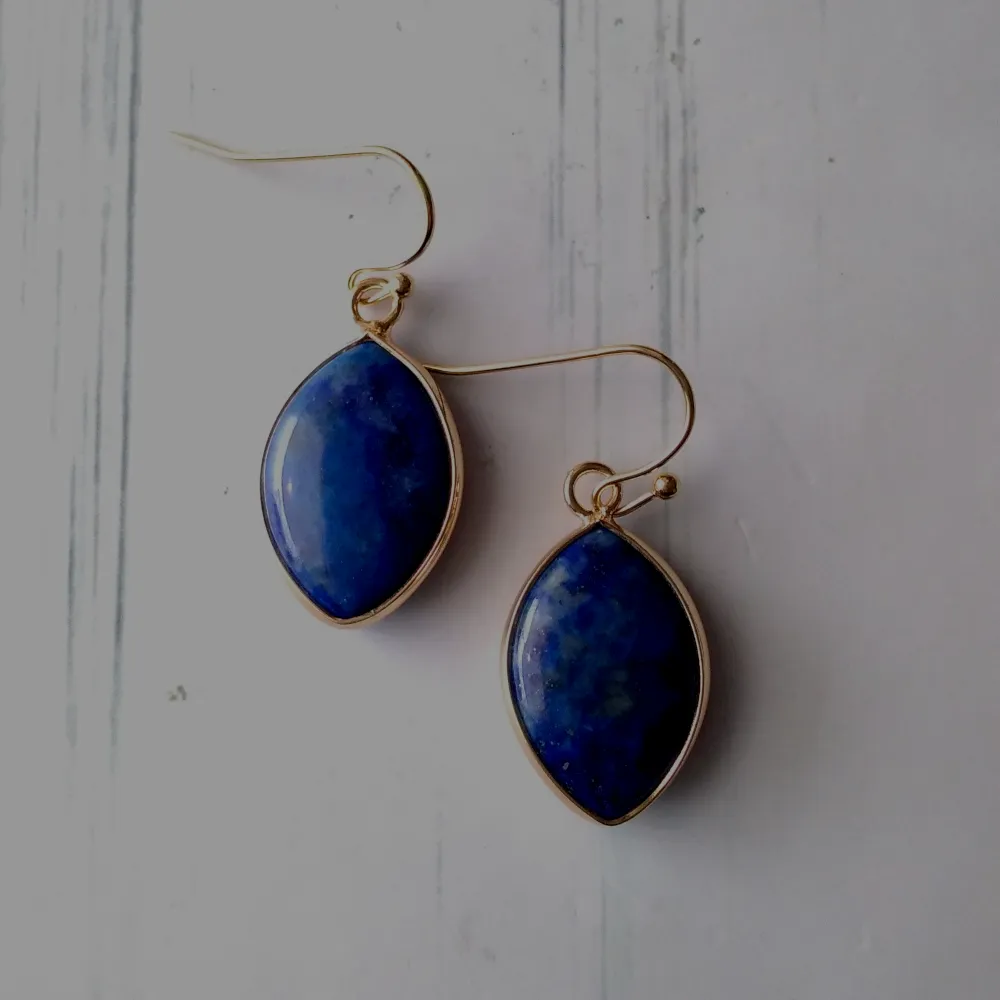 Lapis Lazuli Single Drop Earrings