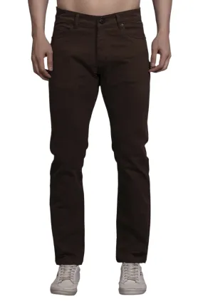 Men Colored jeans Slimfit-Dark Brown