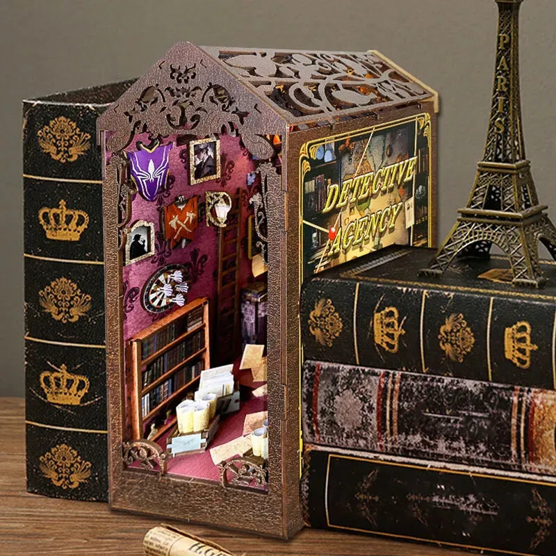 Supernatural Detective: Mystical Diorama Wooden LED DIY Book Nook Kit