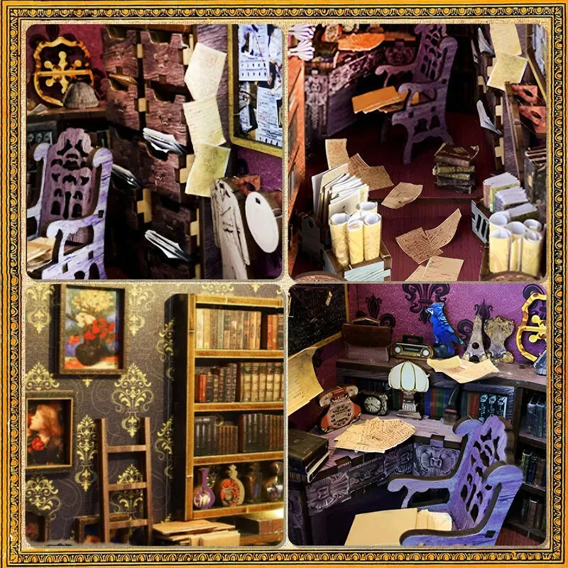 Supernatural Detective: Mystical Diorama Wooden LED DIY Book Nook Kit