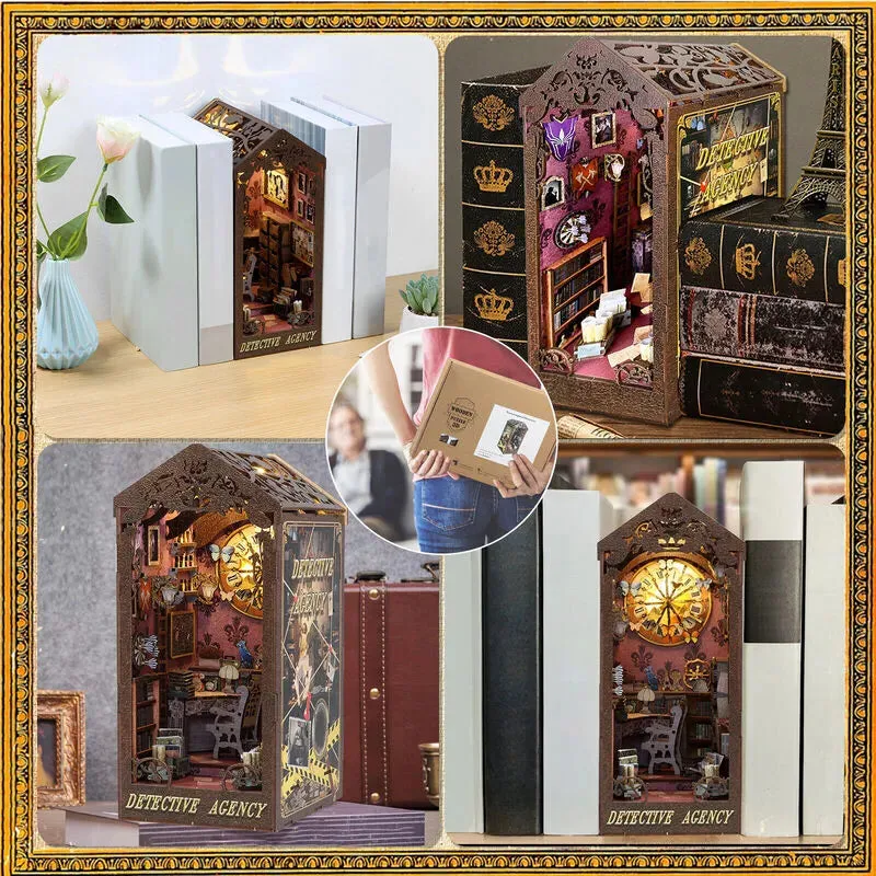 Supernatural Detective: Mystical Diorama Wooden LED DIY Book Nook Kit